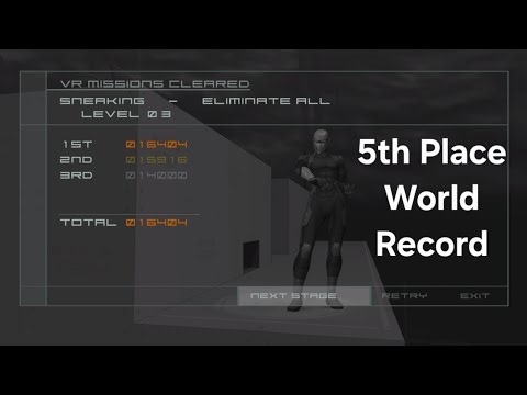 MGS2 VR Missions Raiden (Ninja) Eliminate All Level 3 NEW 016404