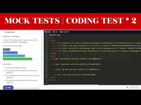 Mock Tests | Coding Test 2 | CSS Units - Percentage | AYTCG | #nxtwave #ccbp