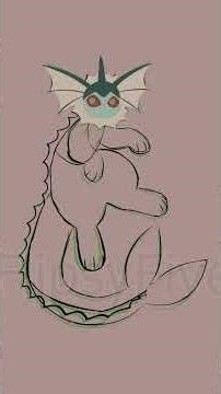 Vaporeon speedpaint #animation #speedpaint #pokemon #cute #evee #aesthetic #art #timelapse