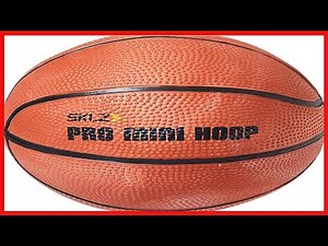 SKLZ Pro Mini Hoop 5 Inch Rubber Basketball, Orange