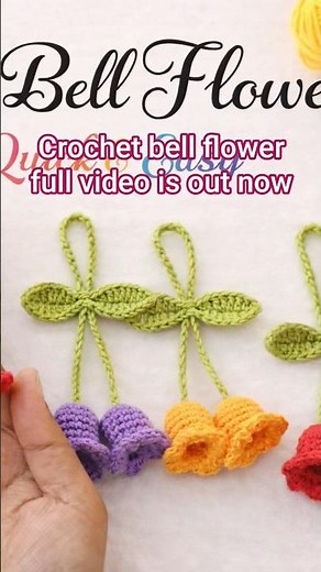quick and easy crochet Bell flowers full video is out now #crochet #bellflower #beginners #tutorial