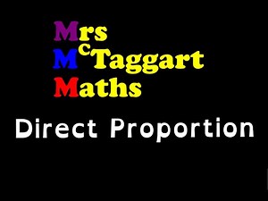 Direct proportion