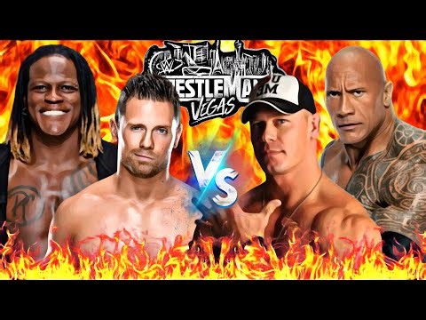 John Cena and The Rock vs The Miz and R Truth Elimination Tag Team Match At WrestleMania 42