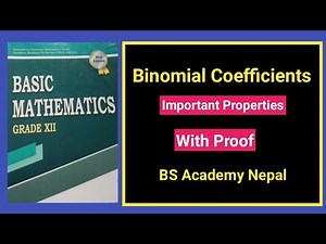 03 Binomial Theorem || Binomial coefficient and their properties class 12 #maths #binomialtheorem