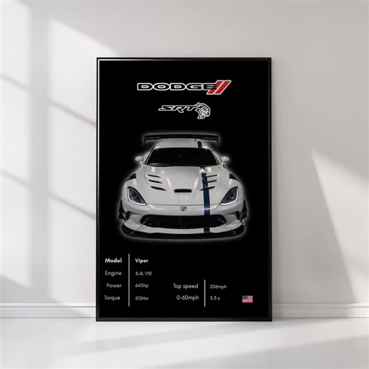 Framed AUDI RS6 C8 Car Poster: Automotive Wall Art - Etsy