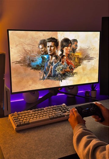 Uncharted 4 Remastered on PS5 PRO QD-OLED Gaming Monitor 4K Gameplay 🔥 #uncharted4 #gaming #ps5 #nathandrake #fyp