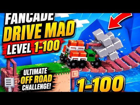 Drive Mad Level 1-100 Gameplay - Crazy Off Road Challenge🚗🚨