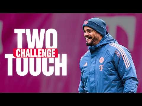 Coach Kompany puts on a show! 😳😮‍💨 | Two Touch Shootout Challenge #1 🎯