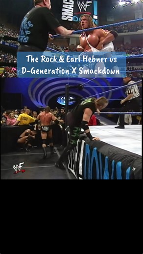 WWF World Heavyweight Title Three On Two Handicap Match Earl Hebner & The Rock vs D-Generation X The Road Dogg Triple H & X-Pac Gerald Brisco Pat Patterson Shane McMahon Stephanie McMahon-Helmsley Tori & Vince McMahon #WWE #smackdown #therock #tripleh #creatorsearchinsights Part 2 @WWE