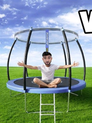 Part no_5 Small vs Big Trampoline – 24 Hours Survival Challenge #a1adventure #survival #24hourschallenge #challenge #ournightsurvival