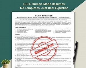 ATS Resume Template for Business Professional: Personalized CV, Corporate Resume, Business Manager Resume, Resume Writing Service - Etsy Canada