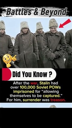 When Stalin Imprisoned His Own Soldiers #shorts