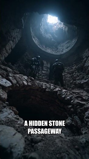 Frozen Ground Collapse Reveals Stone Passageway