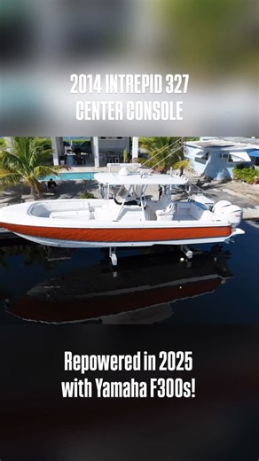 2014 INTREPID 327 CENTER CONSOLE! $259,000  Owner has REPOWERED in 2025 Yamaha F300 with new Controls. Brand New Upholstery No Bottom Paint Lift-Kept Professionally Maintained and FULL Boat Cover included! Only 100 Hours and Fully Serviced Extended Warranty Until September 2027 Contact James Rivera  Call today for more info 305.776.6484 Poseidon Global Yachts ️ | Poseidon Global /James Rivera | Facebook