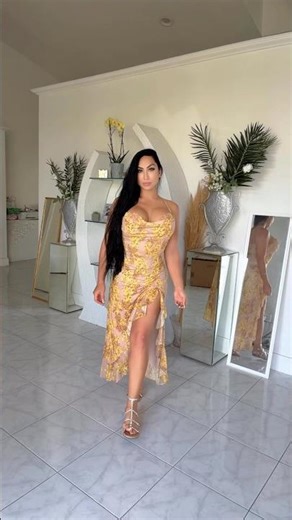 Fashion Nova Feeling Floral Mesh Maxi Dress 🌼 Try On | Spring Dress Outfit Idea