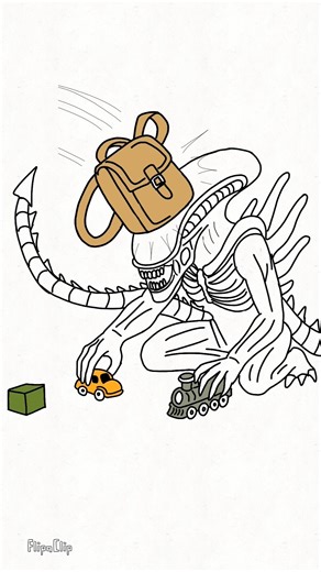 Alien Predator Animación,Una excursión inolvidable🎃🎃😎 #animation #yautja #alien #xenomorph #avp