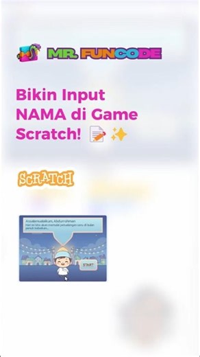 How to Create a Name Input in Scratch! 📝✨