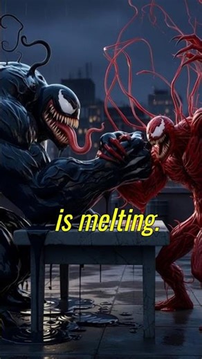 VENOM vs CARNAGE! ⚫🔴 Symbiote Battle #shorts #viral #armwrestling #animation