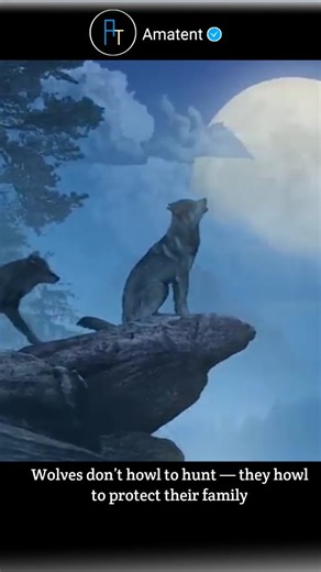 Amatent on Instagram: "People think wolves howl to hunt. The reality is very different: 1️⃣ Howl = GPS system A wolf’s howl is a long-distance communication tool. It helps pack members: Locate each other Judge distance 👉 Nature’s built-in GPS. 2️⃣ Howling prevents fights When a wolf pack howls, it sends a clear message to others: “This territory is taken.” This reduces physical conflicts, saving both energy and lives. 3️⃣ The family system (most people don’t know this) A wolf pack is not a rand