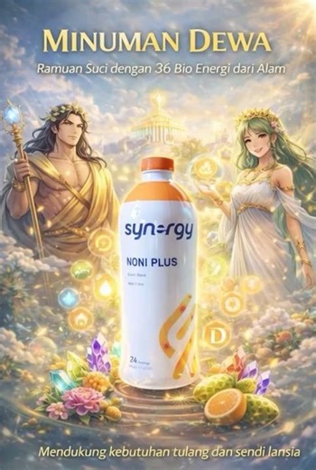 NONI plus Synergy, a beverage from the gods, a combination of NONI and various other essential in...
