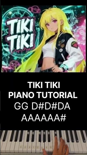 TIKI TIKI piano tutorial #shorts #piano #phonk