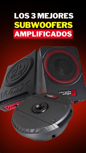Los 3 mejores subwoofers amplificados para tu carro