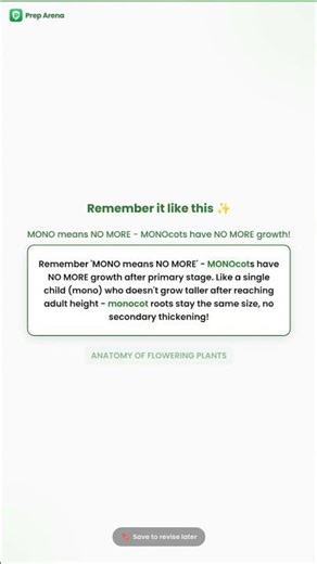 Monocot Roots Secret | Secondary Growth | NEET 2026