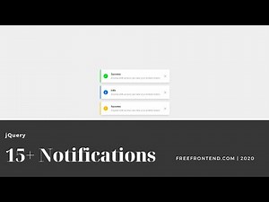 15+ jQuery Notifications