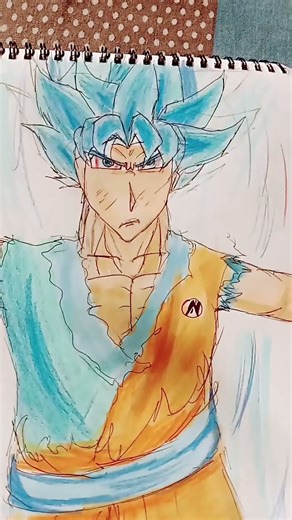 super Saiyan blue kaioken #goku #goat #space