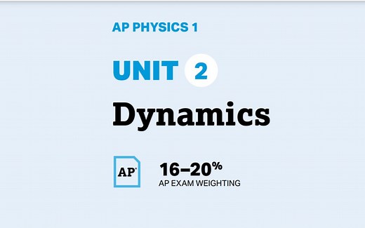 AP物理1知识讲解 动力学 Dynamics：牛顿定律和常见力