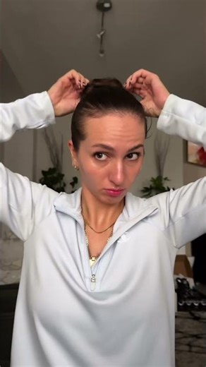 easiest slick back knot bun tutorial #slickbackbun #hairstylestutorials #easyhairstyles #haircare