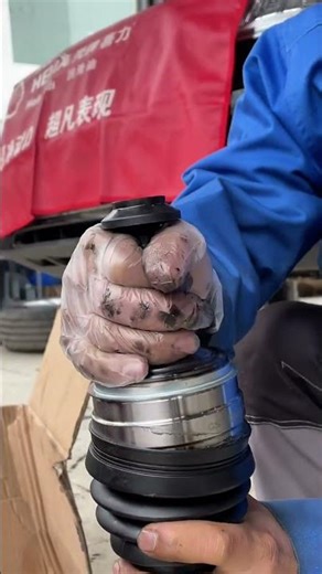 Install rubber ball cage cover #automobile #automotivetools #tools4life #mechanic #mechaniclife #diy