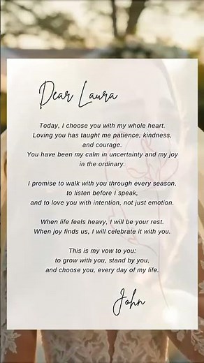 Marriage Vows Example | Standard Wedding Vows, Classic Wedding Vows & Bride Vows