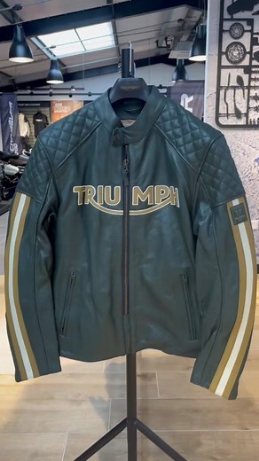 Unleash the fearless rider in you with up to 50% OFF on Triumph's iconic women's motorcycle leather jackets! Ignite your passion for the road and fashion. Shop in store or online here - https://bit.ly/3ShpmK4 #TriumphMotorcycles #LeatherJackets #WomensLeatherJackets #TriumphStyle #MotorcycleRidingJacket | Blade Motorcycle Group