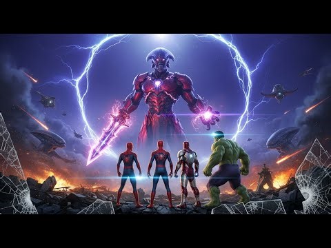 Heroes United: Spider-Man, Iron Man & Hulk vs Alien Invasion