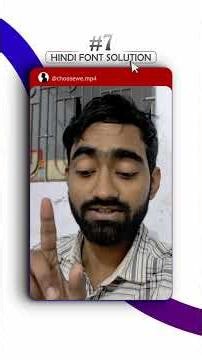 042 How to Install Hindi Font in Davinci Resolve #shorts