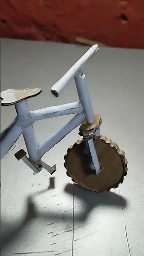 Cardboard Cycle DIY 🚴 | Amazing Mini Bike Craft #Shorts