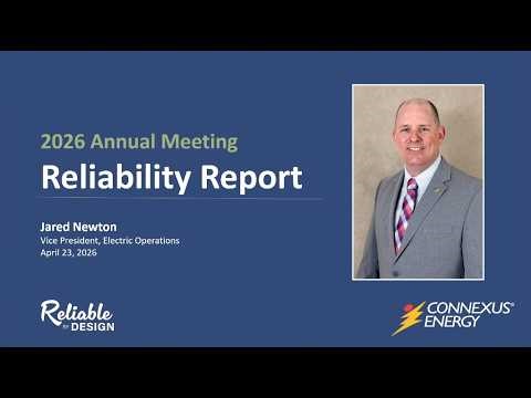 Electric Grid Reliability Report | Jared Newton, VP, Electric Operations
