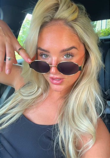 Fresh Blonde Hair with Green Eyes