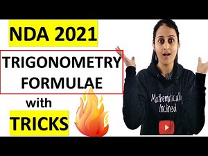 NDA 21 MATH: TRIGONOMETRY FORMULAE WITH TRICKS- Revise all formulas