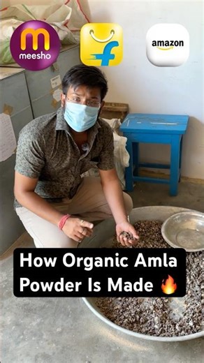 How Pure Amla Powder Is Made 🍃 | Raw Amla Processing Inside Factory#organic #brand