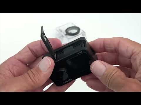 How to remove the Vivitar 4K Action cameras microSD card and Battery