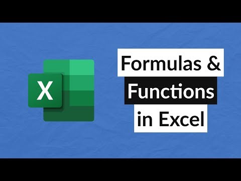 Formulas & Functions in Excel