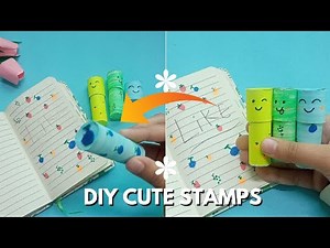 DIY Cute Mini Stamps | Easy Craft Tutorial for Beginners | Little king art & crafts