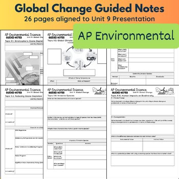 AP Environmental Science Guided Notes – Unit 9: Global Change