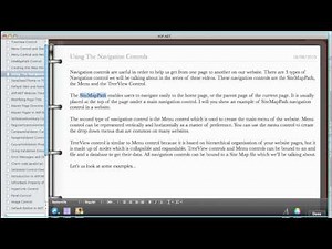 34 - ASP.NET Navigation Control Overview