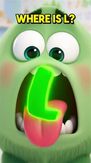 Monster Ate the Sour Lemon L and Can’t Stop Hiccuping Ls! 🍋🤣 #shorts