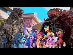 Godzilla vs Sprout Cloverleaf and Mechagodzilla (Godzilla meets My Little Pony: New Generation)