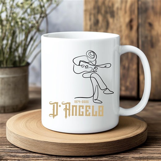 D'angelo Mug, Brown Sugar Mugs, Concert Merch, Retro Rap Mugs 90s Rnb 2000's Music, RIP Legend Music Mugs - Etsy