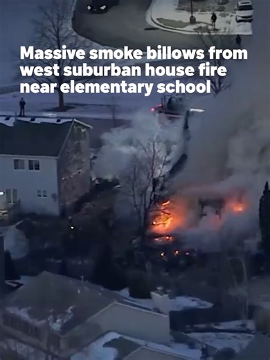 Massive Smoke Plume from Oswego House Fire